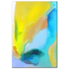 Blue & Yellow Abstract - Wall Art