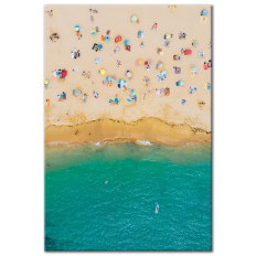 Colorful Beach Aerial - Horizontal or Vertical Wall Art