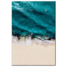 Ocean Wave Aerial - Vertical Wall Art