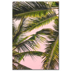 Pink Palms - Horizontal or Vertical Wall Art
