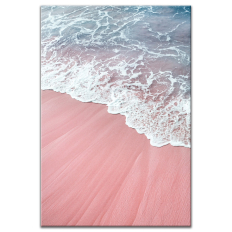 Pink Sand Beach - Vertical Wall Art