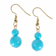Coco Dangles - Aqua Double Drop