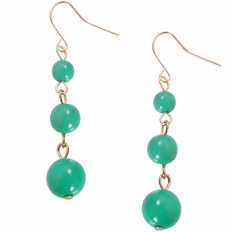 Coco Dangles - Emerald Triple Dangle