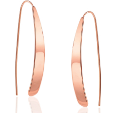 Curved Flat Bar Dangles - Rose Gold - 1.5 inch