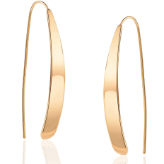 Curved Flat Bar Dangles - Gold - 1.5 inch