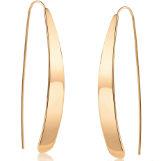 Curved Flat Bar Dangles - Gold - 2.25 inch