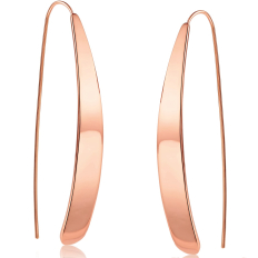 Curved Flat Bar Dangles - Rose Gold - 2.25 inch