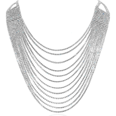 Darling Waterfall Necklace - Silver-Tone