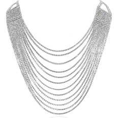 Short Darling Waterfall Necklace - Silver