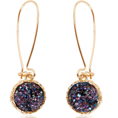 Druzy Threader Dangles - Iridescent
