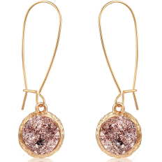 Druzy Threader Dangles - Rose Gold-Tone