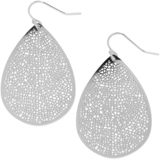 Classic Filigree Teardrop Dangles - Silver