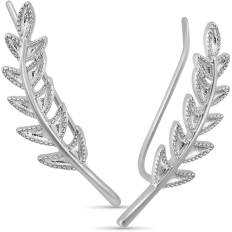 Tiny Leaf Crawlers - Silver-Tone