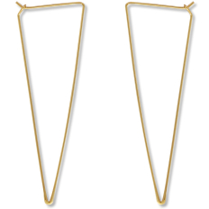 Spike Triangle Threader Hoops