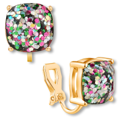 Faceted Square Studs