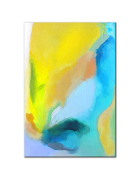 Blue & Yellow Abstract - Wall Art