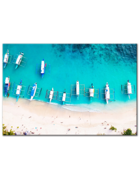 Boats Aerial - Horizontal Wall Art