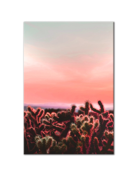 Cactus Sunset - Vertical Wall Art