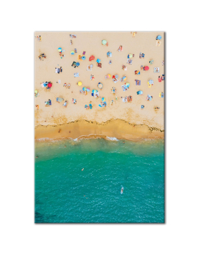 Colorful Beach Aerial - Horizontal or Vertical Wall Art