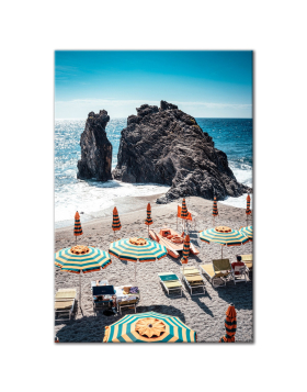 Italian Beach Day - Vertical Wall Art