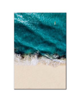 Ocean Wave Aerial - Vertical Wall Art