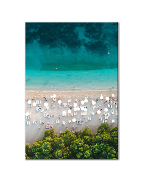 Ombre Beach Aerial - Vertical Wall Art