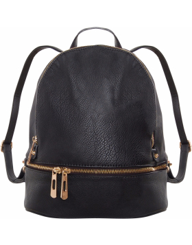 Multi-Zip Backpack - Vegan Leather