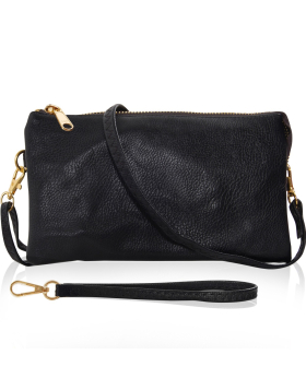 Large Wristlet with Included Cross Body Strap - Vegan Leather
