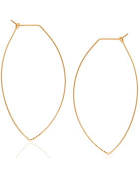 Marquise Threader Hoops