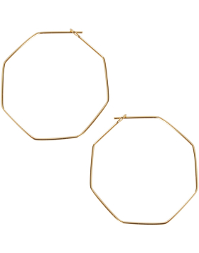 Octagon Hoop Earrings