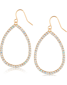 Pave Teardrop Dangles